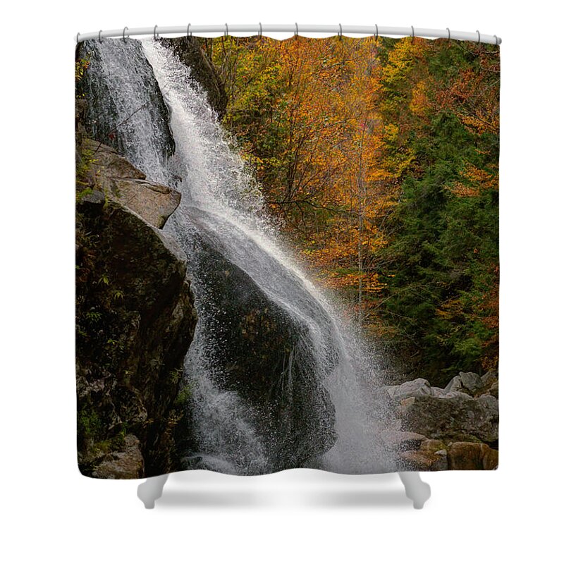 Millbrook Shower Curtain featuring the photograph Millbrook Falls by White Mountain Images