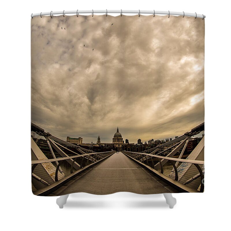 Bridge Shower Curtain featuring the photograph Millennium Bridge by Howard Ferrier