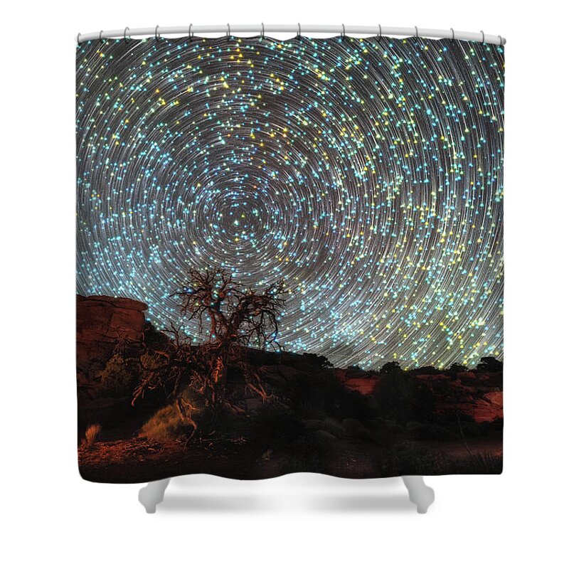 Starry Night Shower Curtain featuring the photograph Mind Bending by Russell Pugh