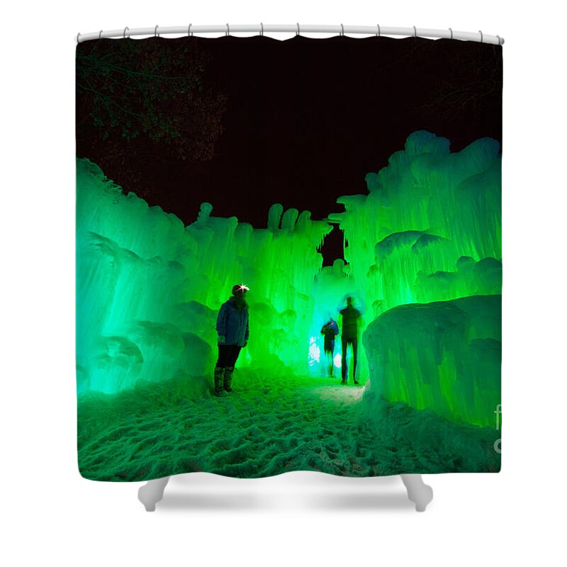 Eden Prairie Shower Curtain featuring the photograph Ice Castles of Minnesota by Wayne Moran