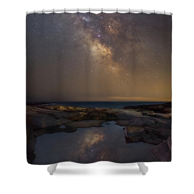Midnight Explorer Shower Curtain featuring the photograph Mirror Finish by Michael Ver Sprill