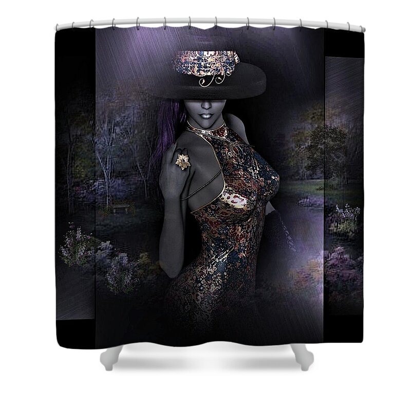 Miss Glamorous Shower Curtain featuring the photograph Miss Glamorous by Gayle Berry