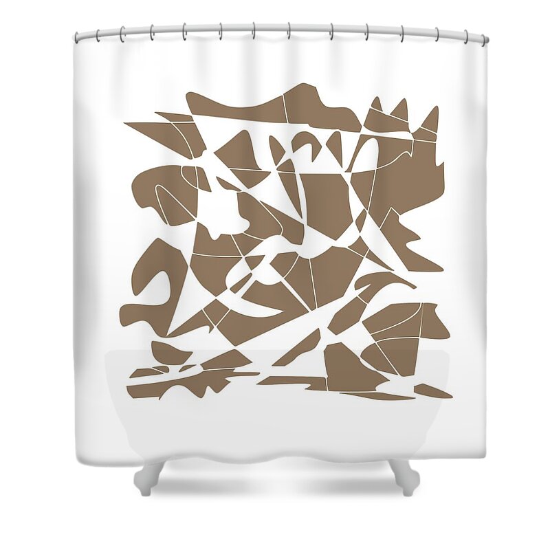 Keshava Shukla Shower Curtain featuring the digital art Missing Piece by Keshava Shukla