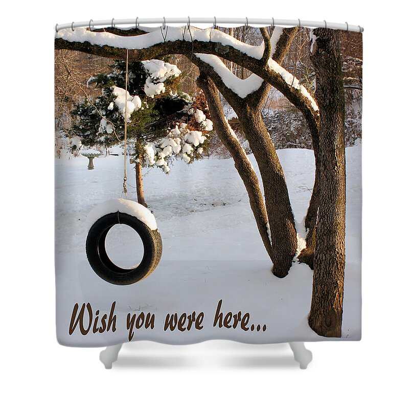 Greeting Card Shower Curtain featuring the photograph Missing You by Kristin Elmquist