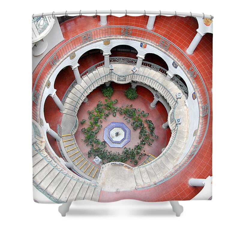 Mission Inn Shower Curtain featuring the photograph Mission Inn Rotunda 1 by Amy Fose