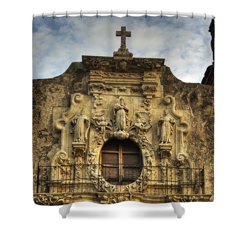 Mission Shower Curtain featuring the photograph Mission San Jose VI by Jim And Emily Bush