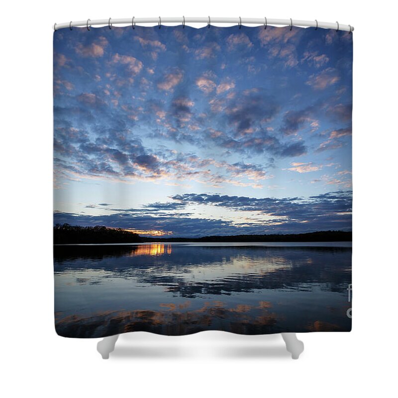 Sunset Shower Curtain featuring the photograph Missouri Sunset 1 by Dennis Hedberg