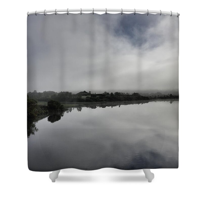 Mist Shower Curtain featuring the photograph Misty Morning by Pekka Sammallahti