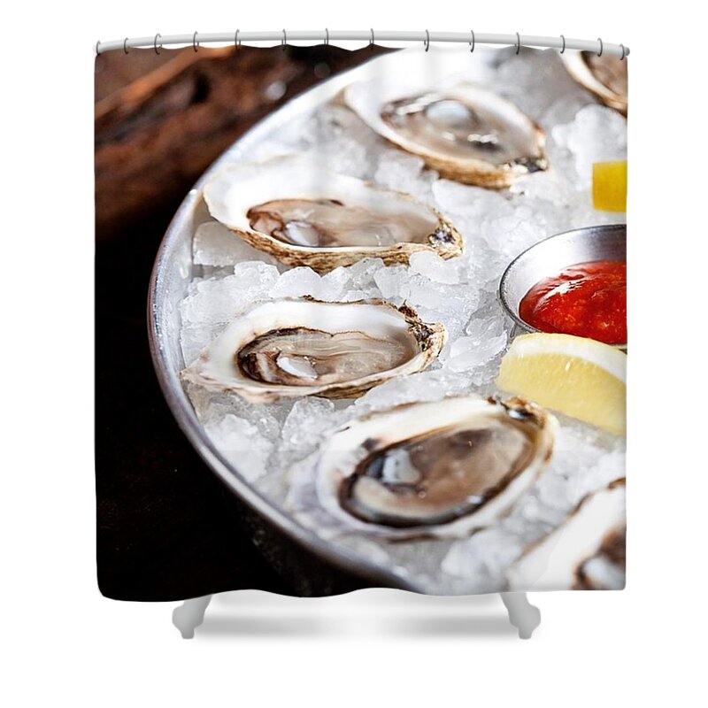Oysters Shower Curtains