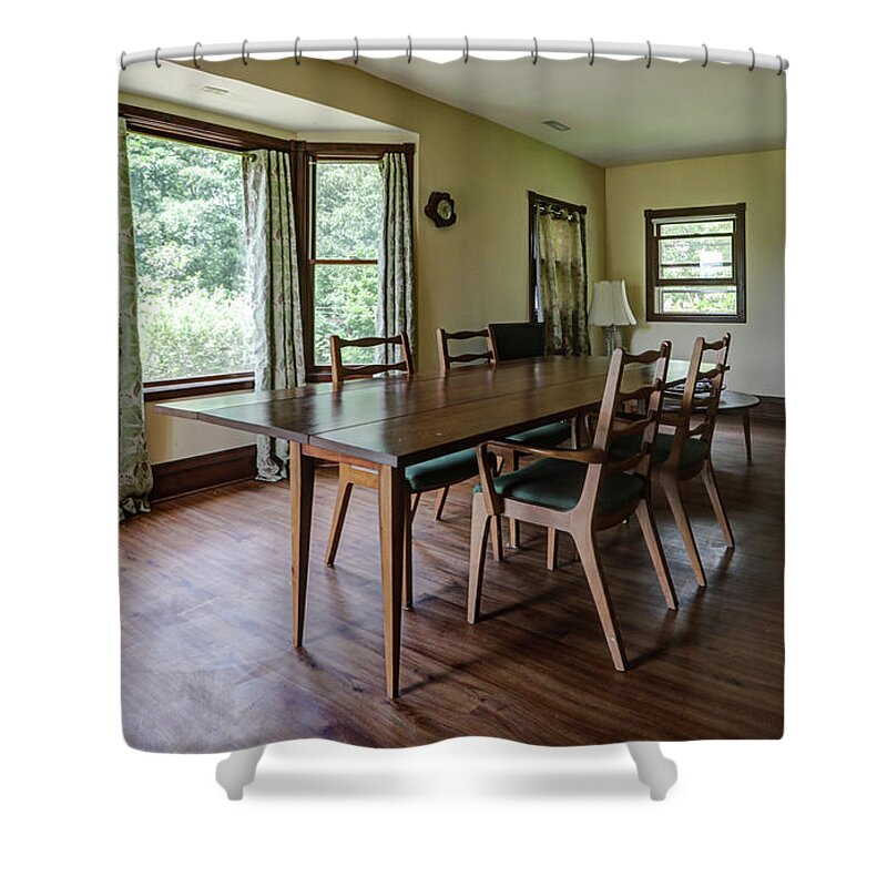 Dining Room Shower Curtain featuring the photograph Modern Farm Dining Room by Jeff Kurtz