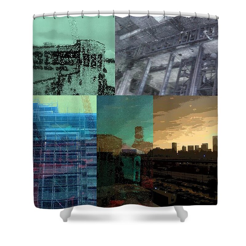 Industry Shower Curtain featuring the photograph Modernity In The ATL by Andy Rhodes