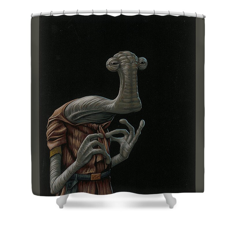 Momaw Nadon Shower Curtain featuring the painting Momaw nadon by Jasper Oostland
