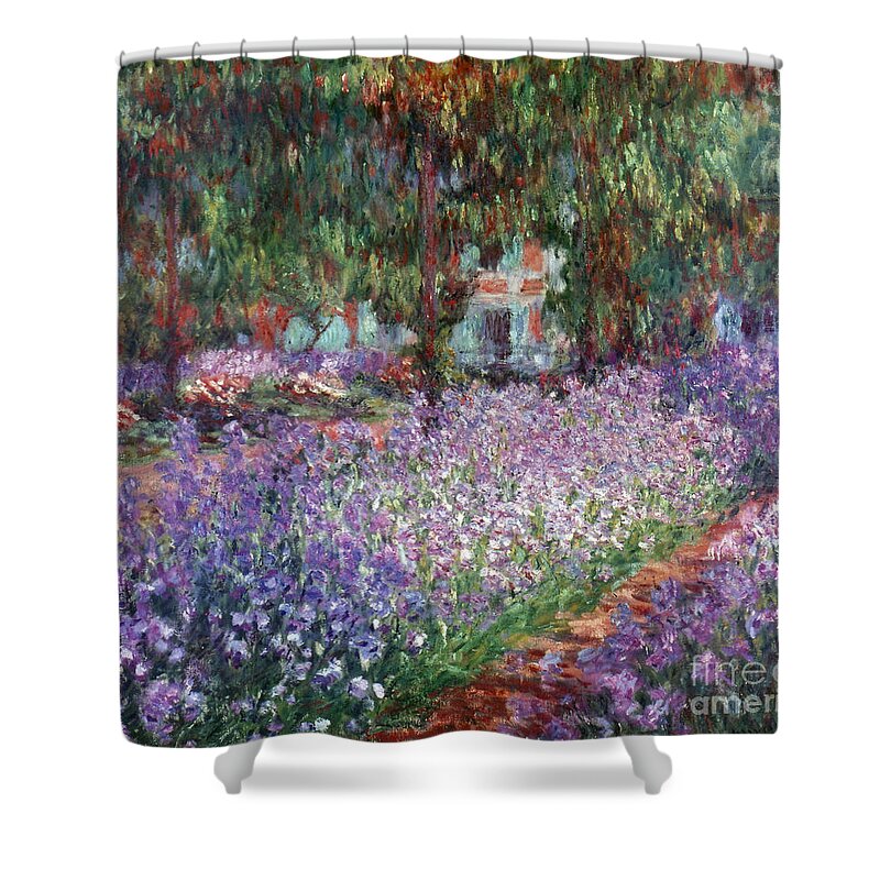 1900 Shower Curtain featuring the photograph Giverny, 1900 by Claude Monet