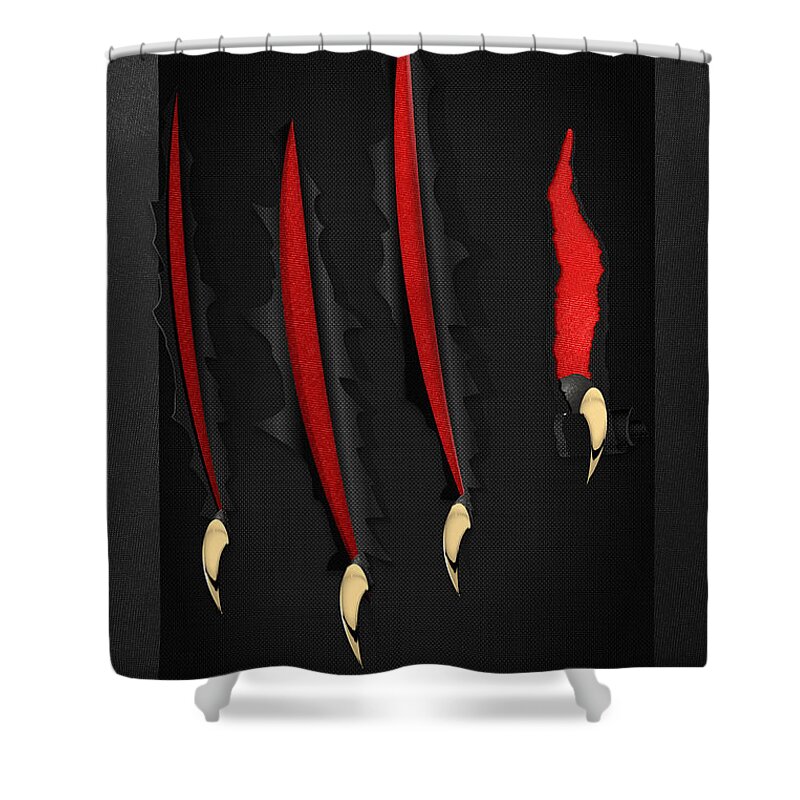 ‘visual Art Pop’ Collection By Serge Averbukh Shower Curtain featuring the digital art Monsters Emerging by Serge Averbukh