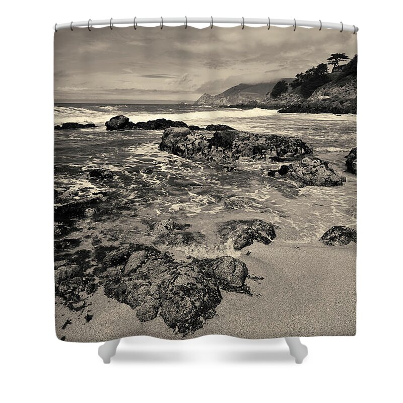 Landscape Shower Curtain featuring the photograph Montara Beach I Toned by David Gordon