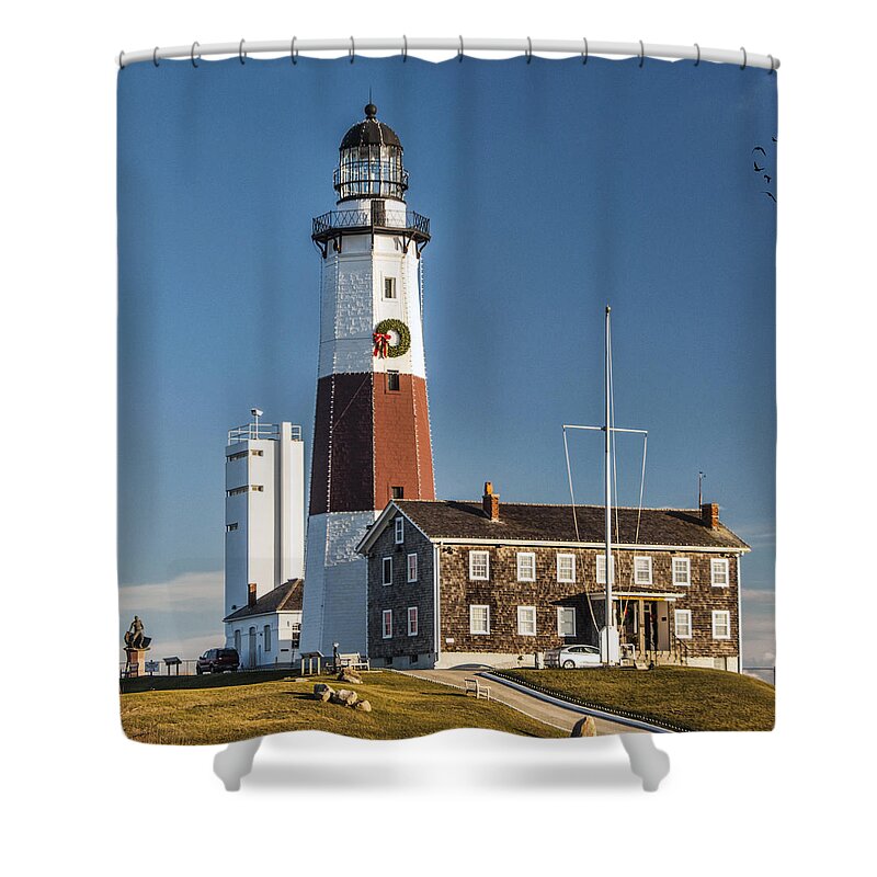 Lighthouse Shower Curtain featuring the photograph Montauk Lighthouse 2 by Cathy Kovarik