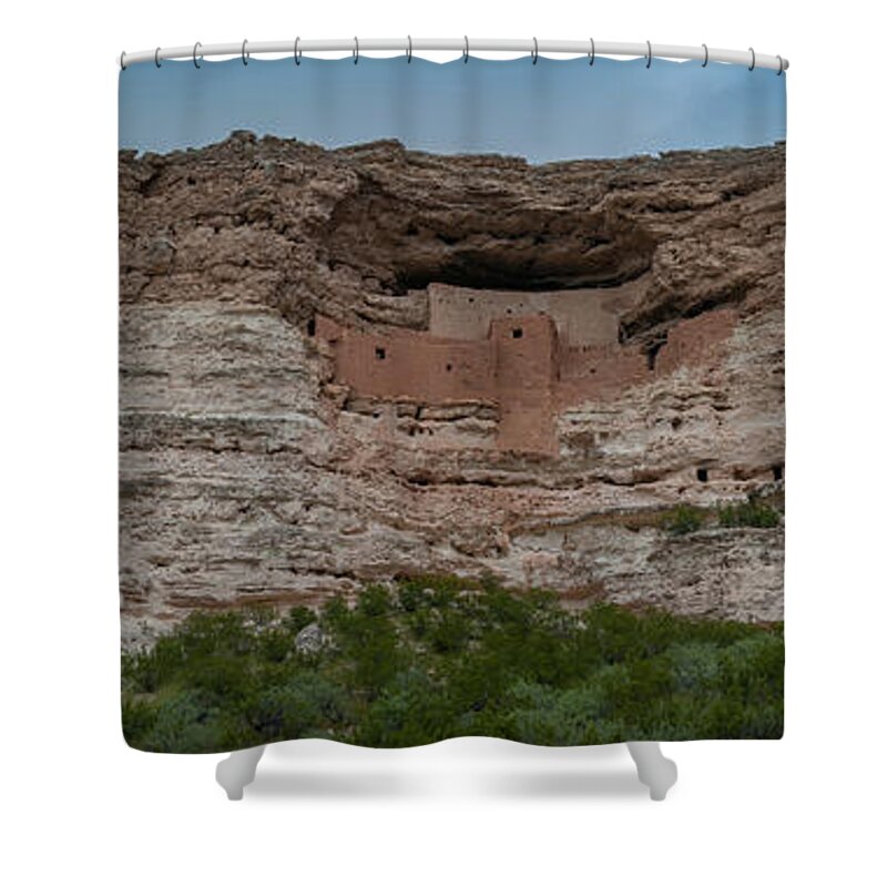 Arizona Shower Curtain featuring the photograph Montezumas Castle by Ralph Vazquez