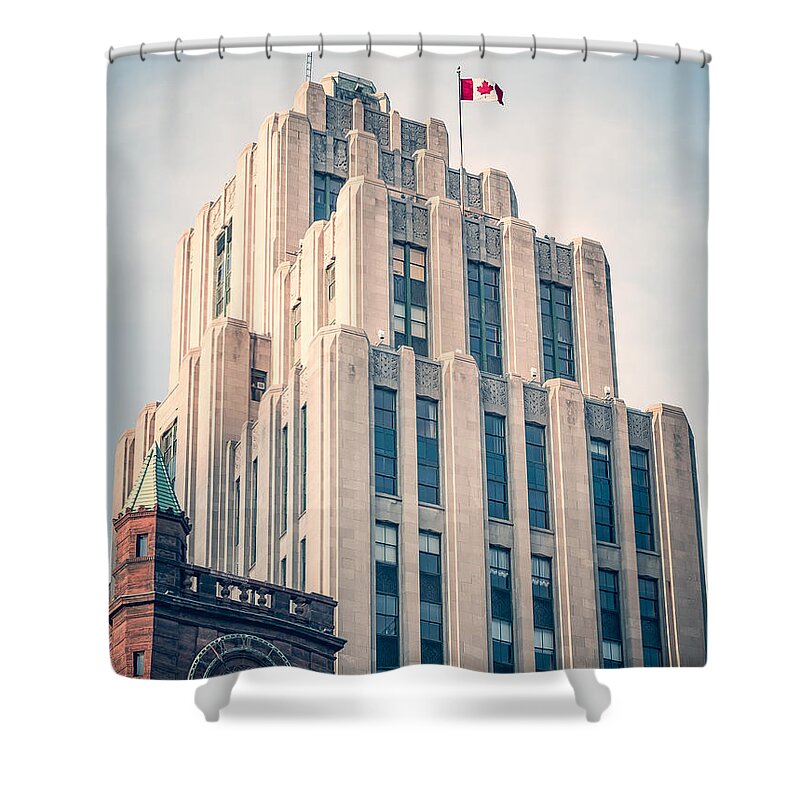 Montreal Shower Curtain featuring the photograph Montreal - Aldred Building by Alexander Voss