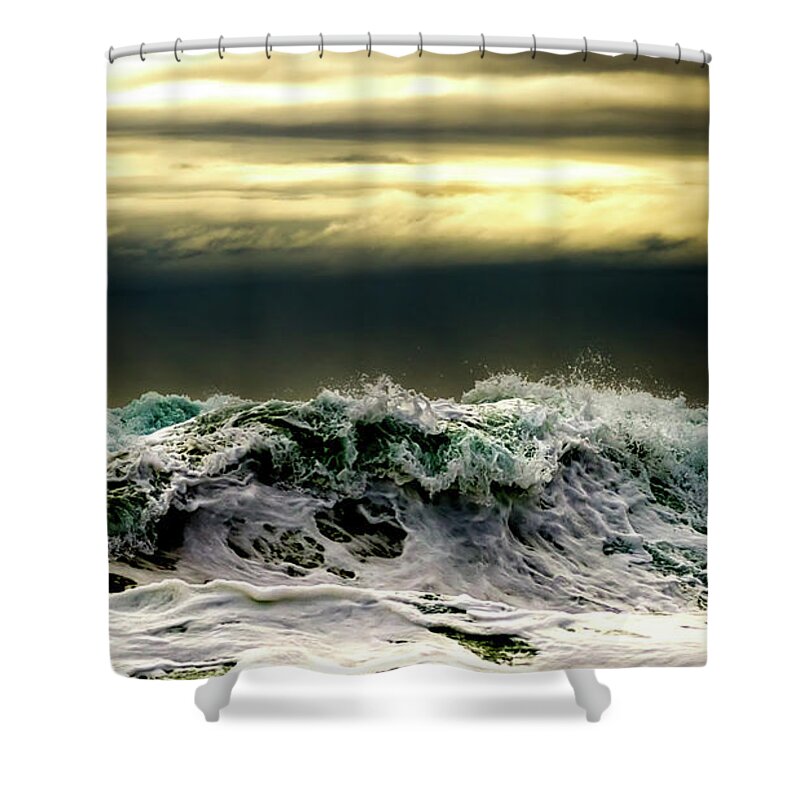Sky Shower Curtain featuring the photograph Moody by Stelios Kleanthous