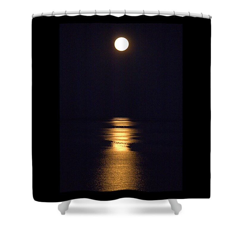 Moonstruck Shower Curtain featuring the photograph Moonstruck by Newwwman