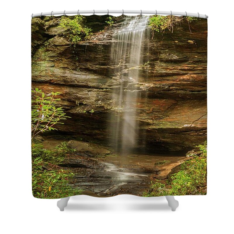 Moore Cove Falls Shower Curtain featuring the photograph Moore Cove Falls by Rob Hemphill