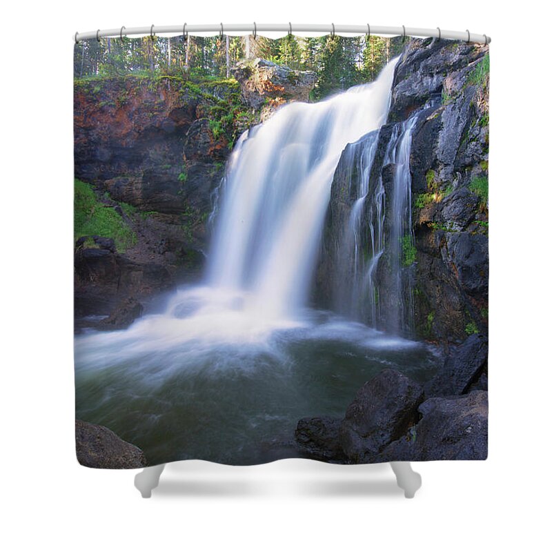 Waterfalls Shower Curtain featuring the photograph Moose Falls by Nancy Dunivin