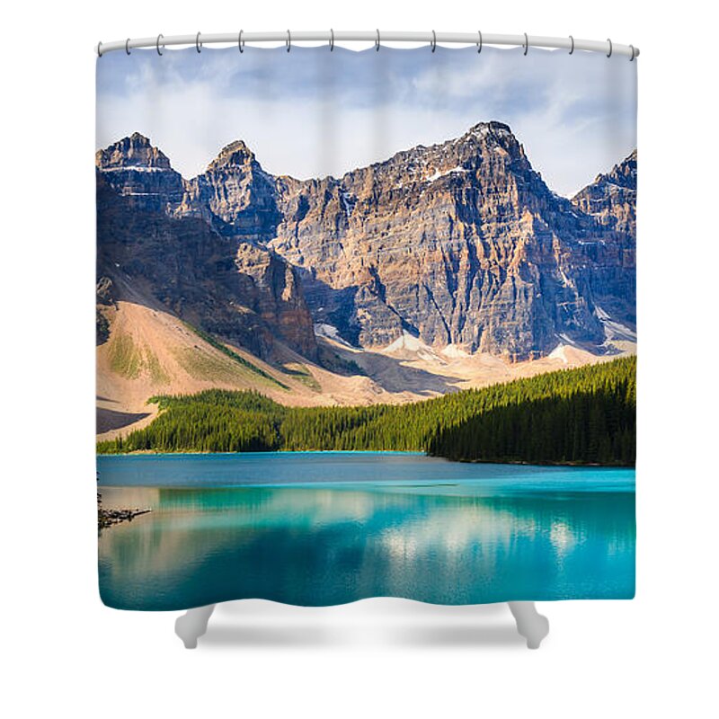 Canada Shower Curtain featuring the photograph Moraine Lake, Canada #1 by Henk Meijer Photography