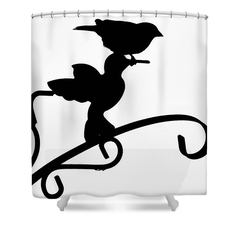 Silhouettes Shower Curtain featuring the photograph Morning Adventures by Elaine Malott