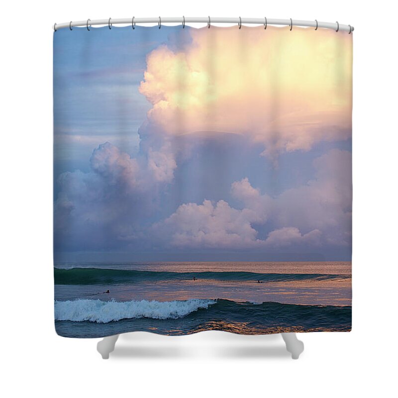 Surfing Shower Curtain featuring the photograph Morning Glory by Nik West