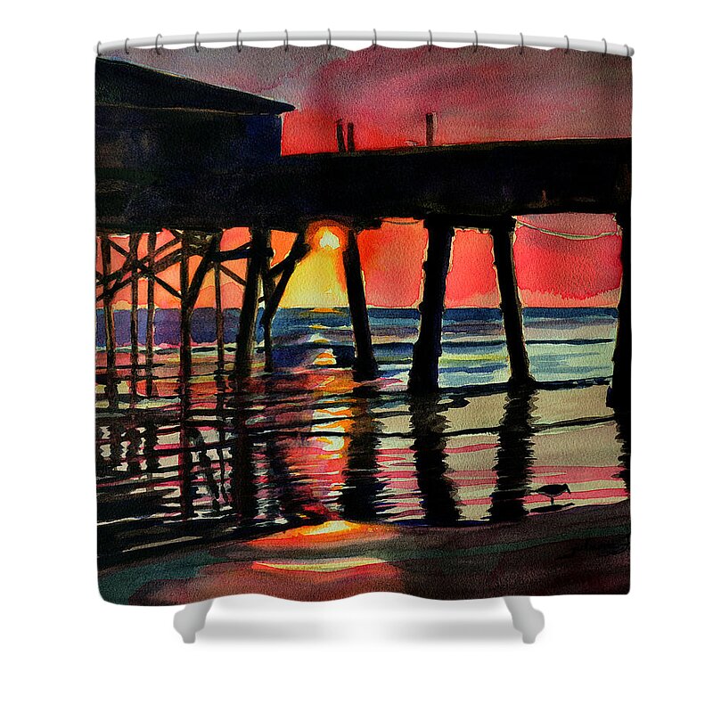 Art Shower Curtain featuring the painting Morning glow 4-27-15 by Julianne Felton