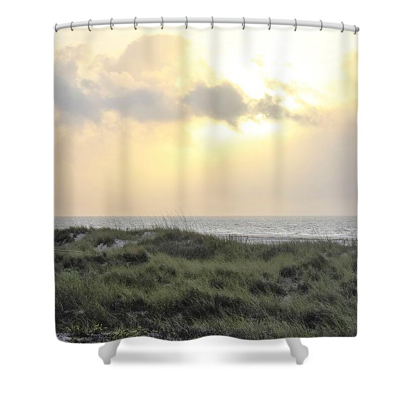Hilton Head Sunrise Shower Curtain featuring the photograph Morning in Hilton Head by Mary Ann Artz