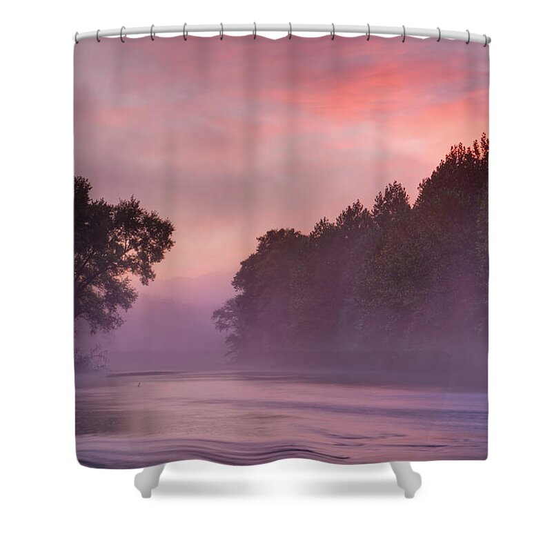 2015 Shower Curtain featuring the photograph Morning Mist by Robert Charity