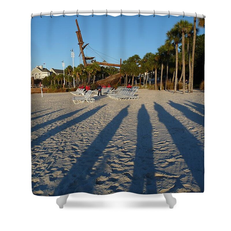 Shadows Shower Curtain featuring the photograph Morning Shadows by Nora Martinez
