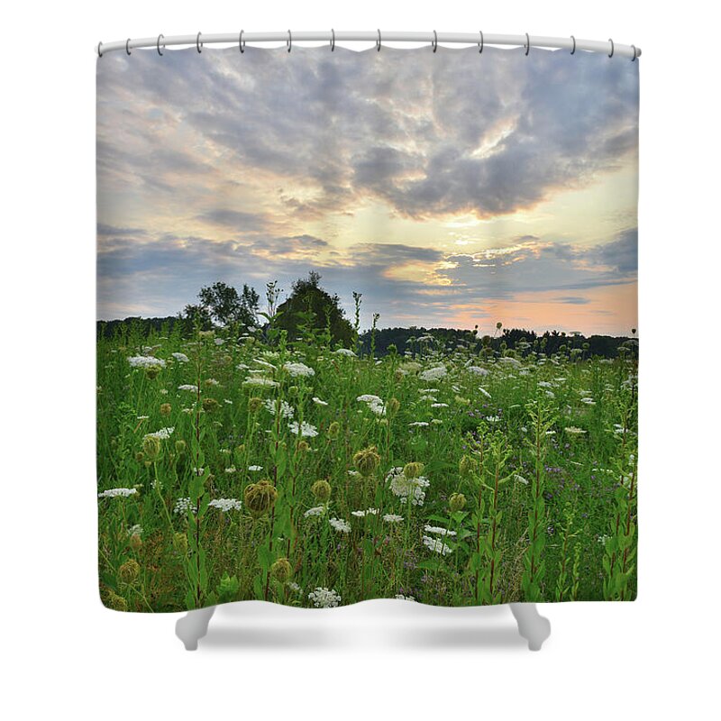 Sunflowers Shower Curtain featuring the photograph Morning Sky over Pleasant Valley by Ray Mathis