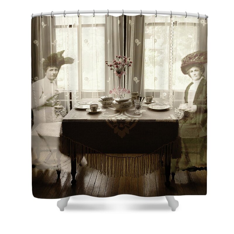 Interiors Shower Curtain featuring the photograph Morning Tea by John Anderson