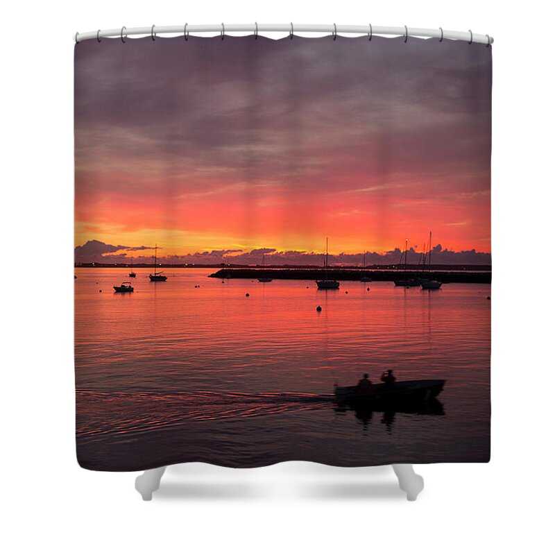 Dawn Shower Curtain featuring the photograph Morning View by Ellen Koplow