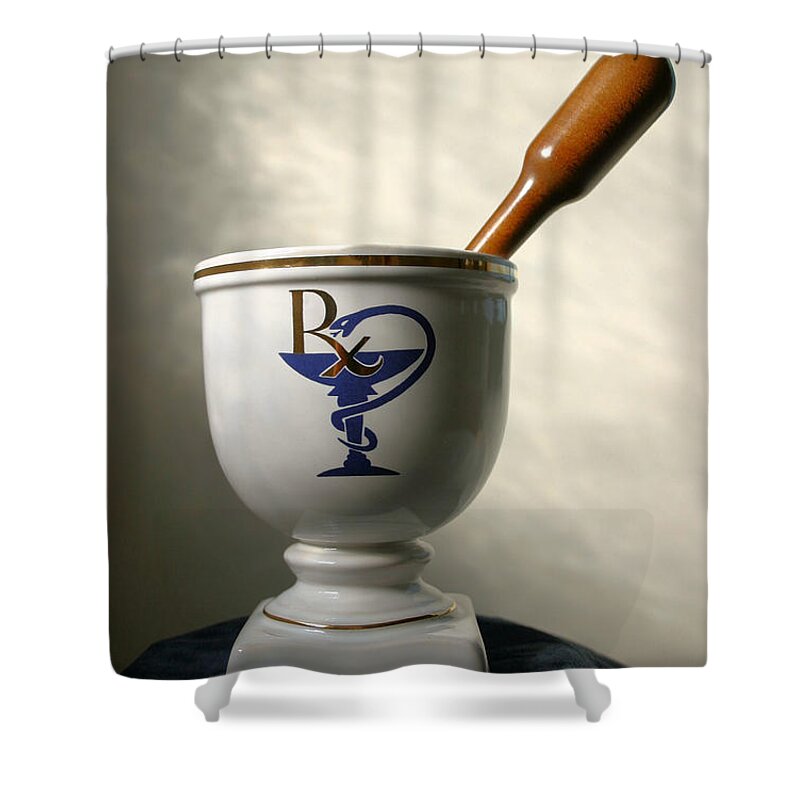 Mortar And Pestle Shower Curtain featuring the photograph Mortar and Pestle by Kristin Elmquist