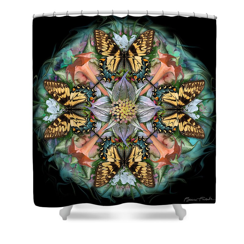 Botanical Shower Curtain featuring the photograph Mosaic by Bruce Frank