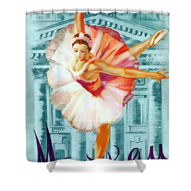 Dancing Girl Mixed Media Shower Curtains