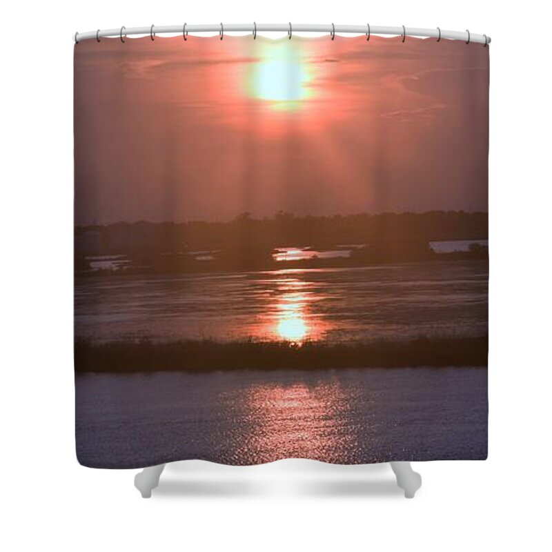 Orange Shower Curtain featuring the photograph Mother Natures Mood Swings by John Glass