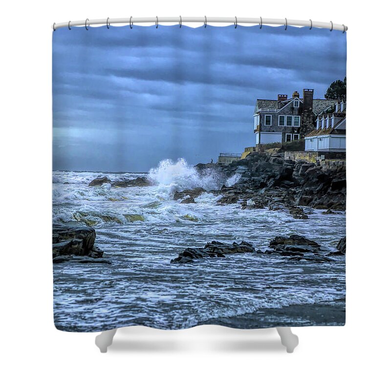 Crashing Waves Shower Curtain featuring the photograph Mother's Beach by Dennis Baswell