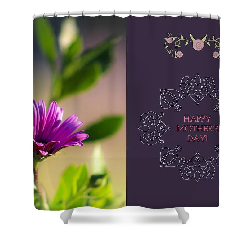Mother's Day Shower Curtain featuring the photograph Mother's Day Flower by Alison Frank