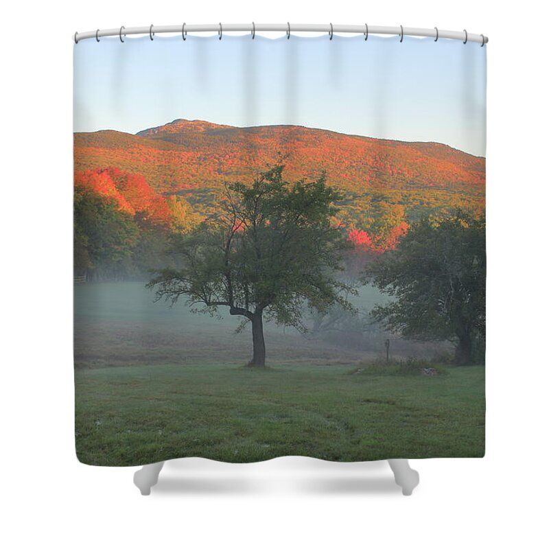 Mount Monadnock Shower Curtain featuring the photograph Mount Monadnock Autumn Morning by John Burk