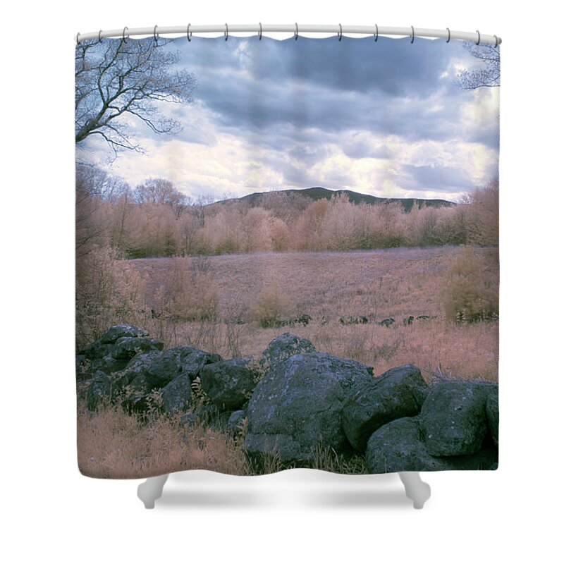 Dublin New Hampshire Shower Curtain featuring the photograph Mount Monadnock In Infrared by Tom Singleton