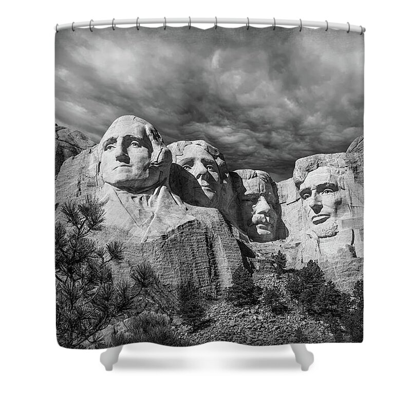 Mt. Rushmore Shower Curtain featuring the photograph Mount Rushmore II by Tom Mc Nemar
