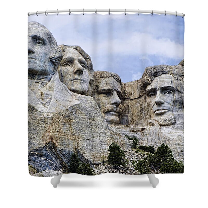 Mount Rushmore Shower Curtain featuring the photograph Mount Rushmore National Monument by Jon Berghoff