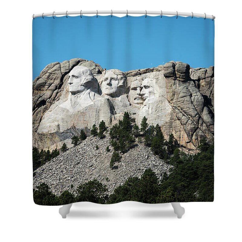Black Hills Shower Curtain featuring the photograph Mount Rushmore by Norman Reid