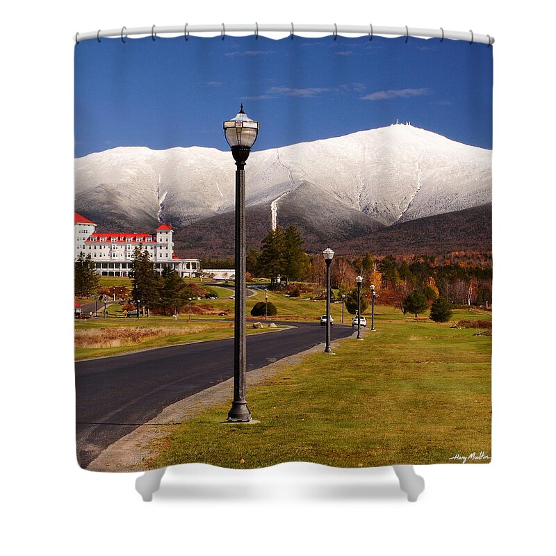 Mount Washington Shower Curtain featuring the photograph Mount Washington October by Harry Moulton