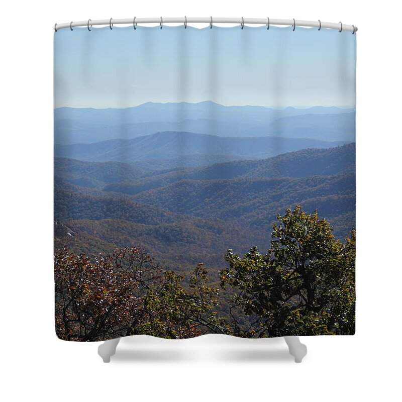 Mountains Shower Curtain featuring the photograph Mountain Landscape 4 by Allen Nice-Webb