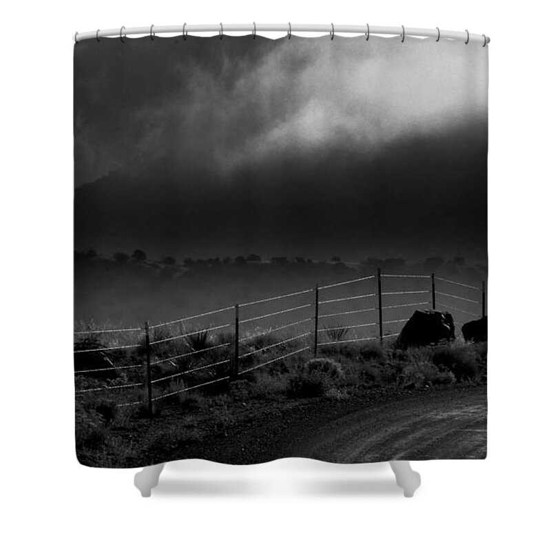 Mountains Shower Curtain featuring the photograph Mountain Light.. by Al Swasey